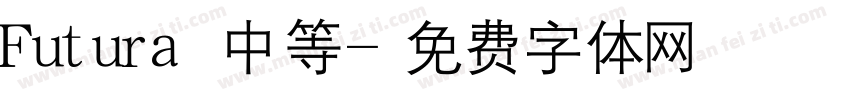 Futura 中等字体转换